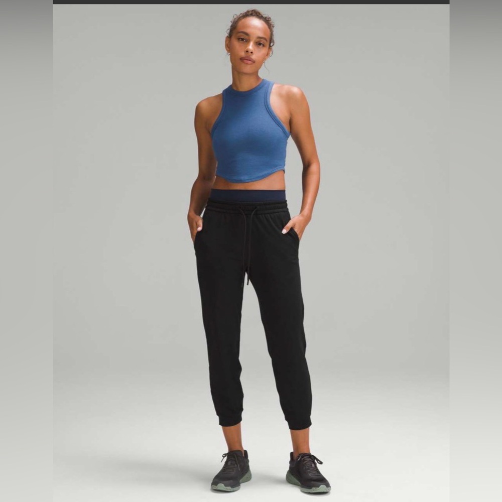 Lululemon Soft Jersey Classic-Fit Mid-Rise Jogger Black Size 4